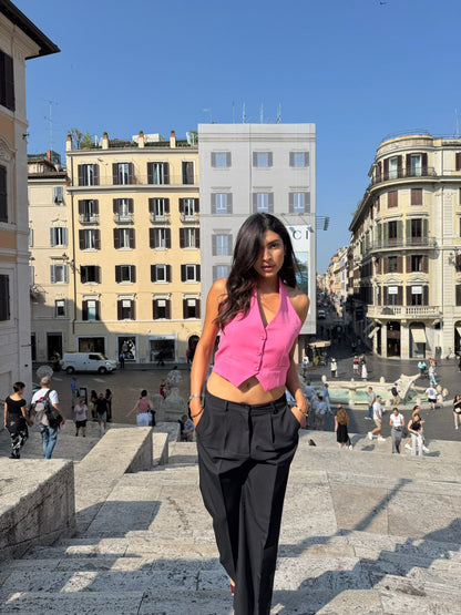 The sassy vest in Pink