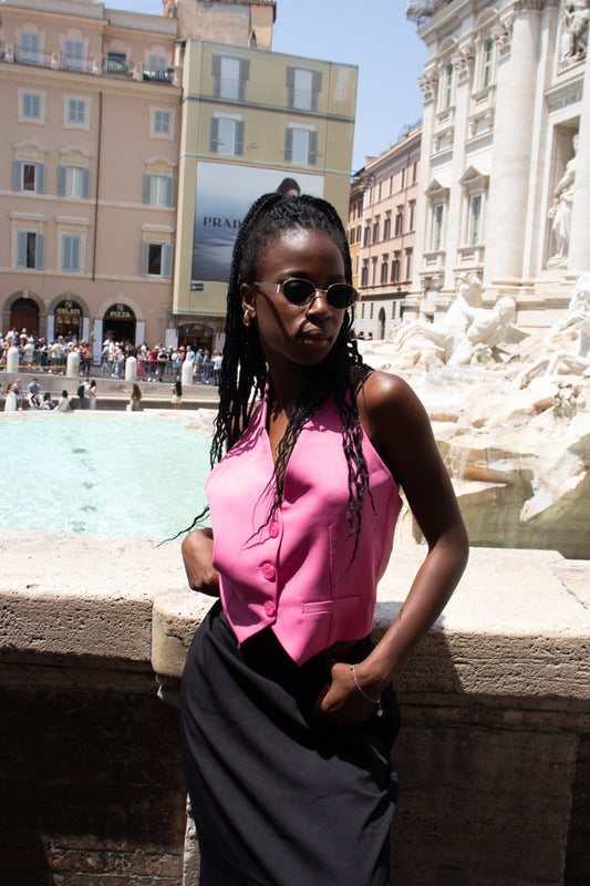 The sassy vest in Pink